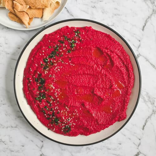 Beetroot Hummus - Cooking With Ayeh