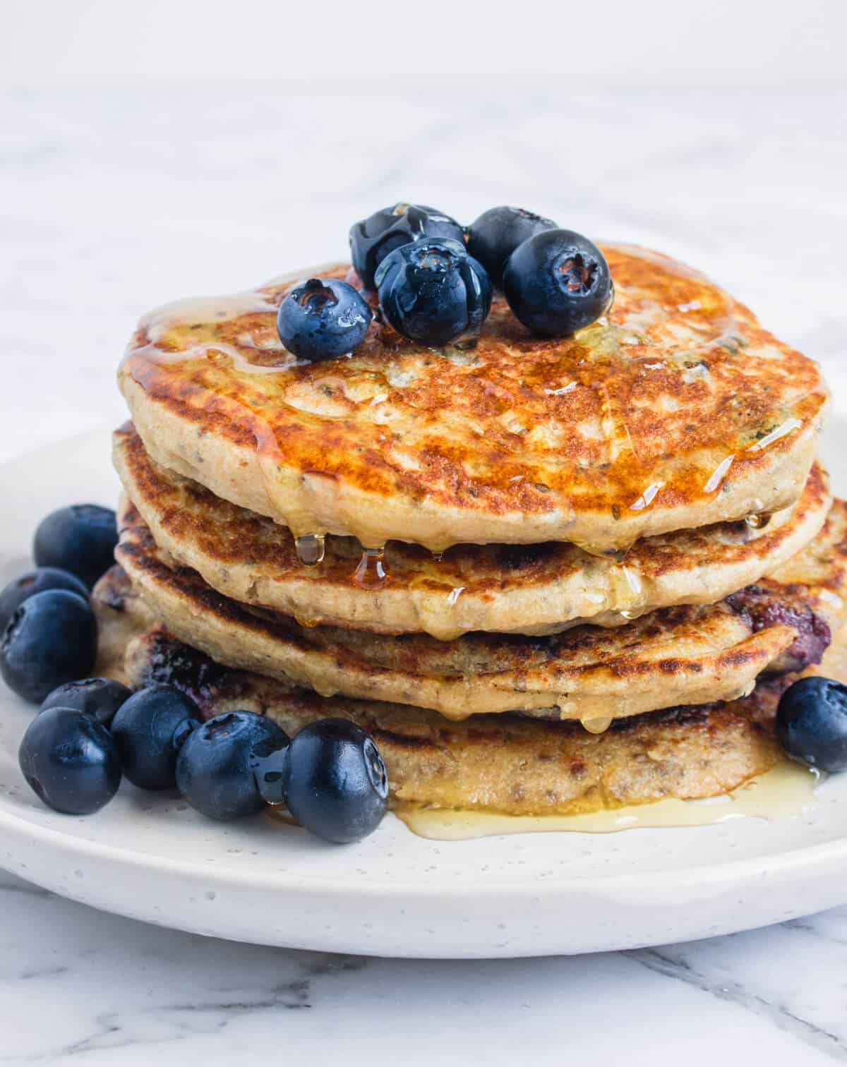 Vegan Blueberry Pancakes - Cooking With Ayeh