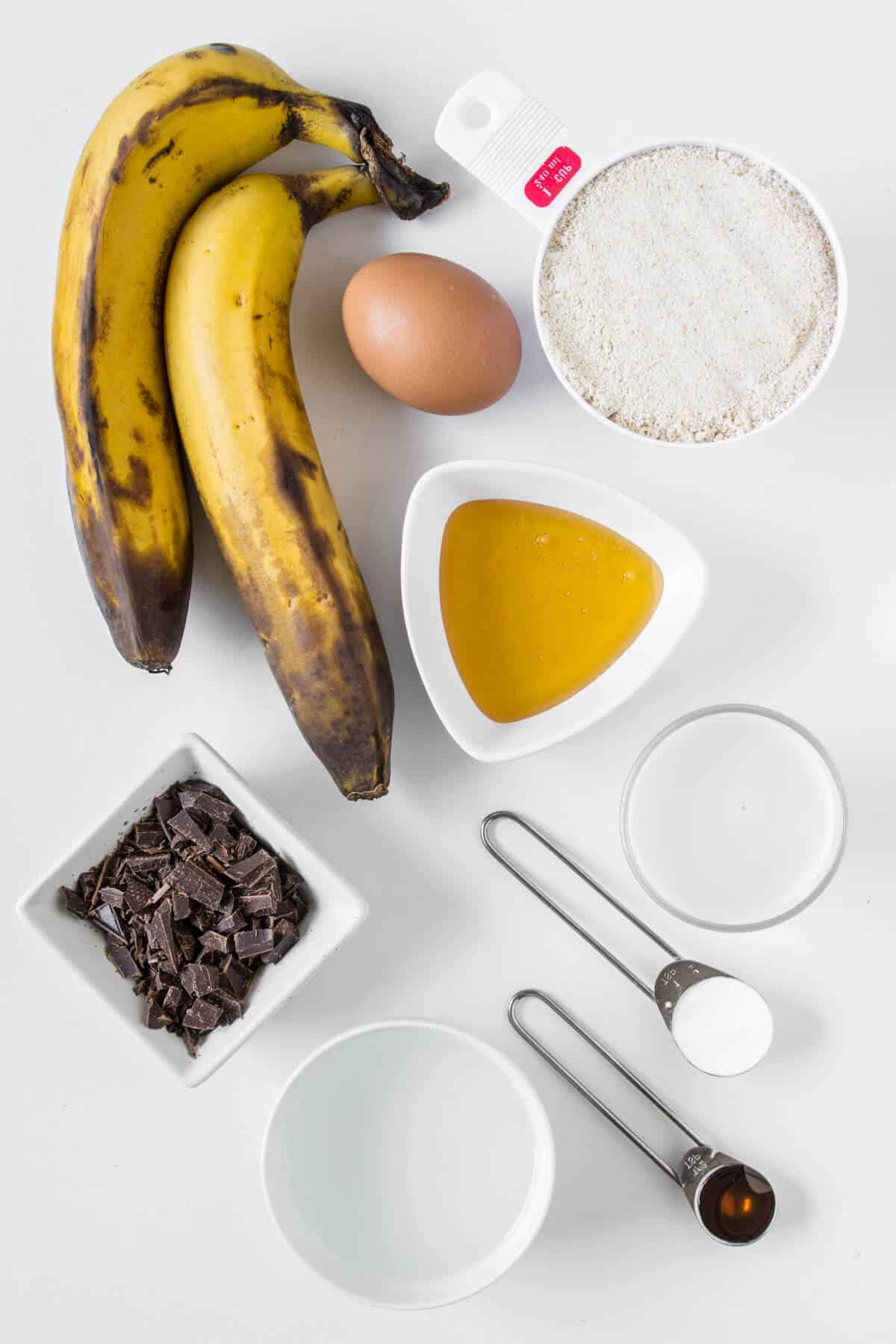 Banana Chocolate Slice ingredients