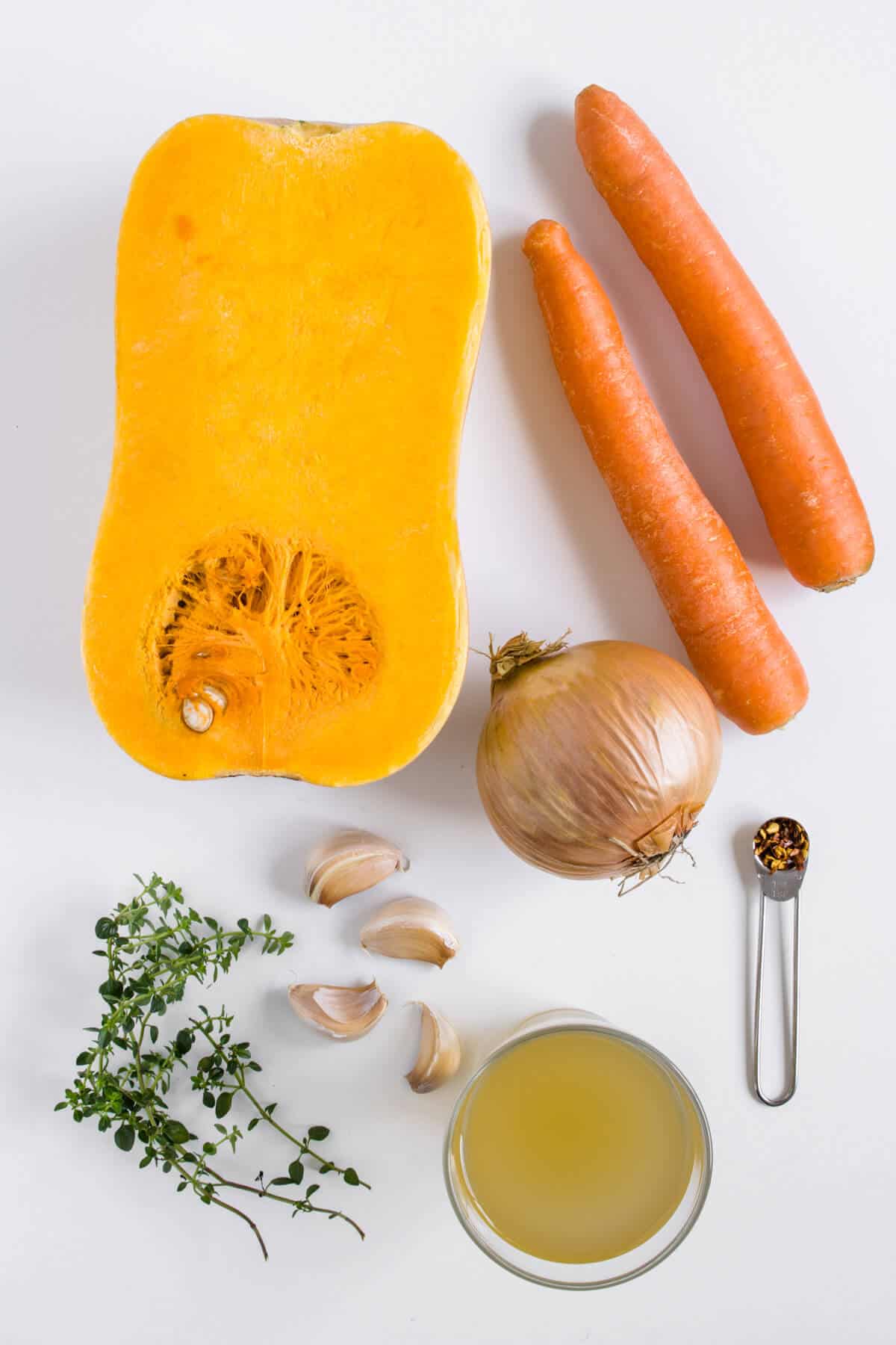 Pumpkin soup ingredients