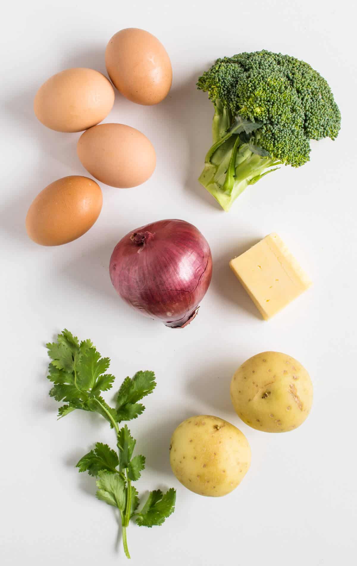 Healthy Eggs Muffins ingredients