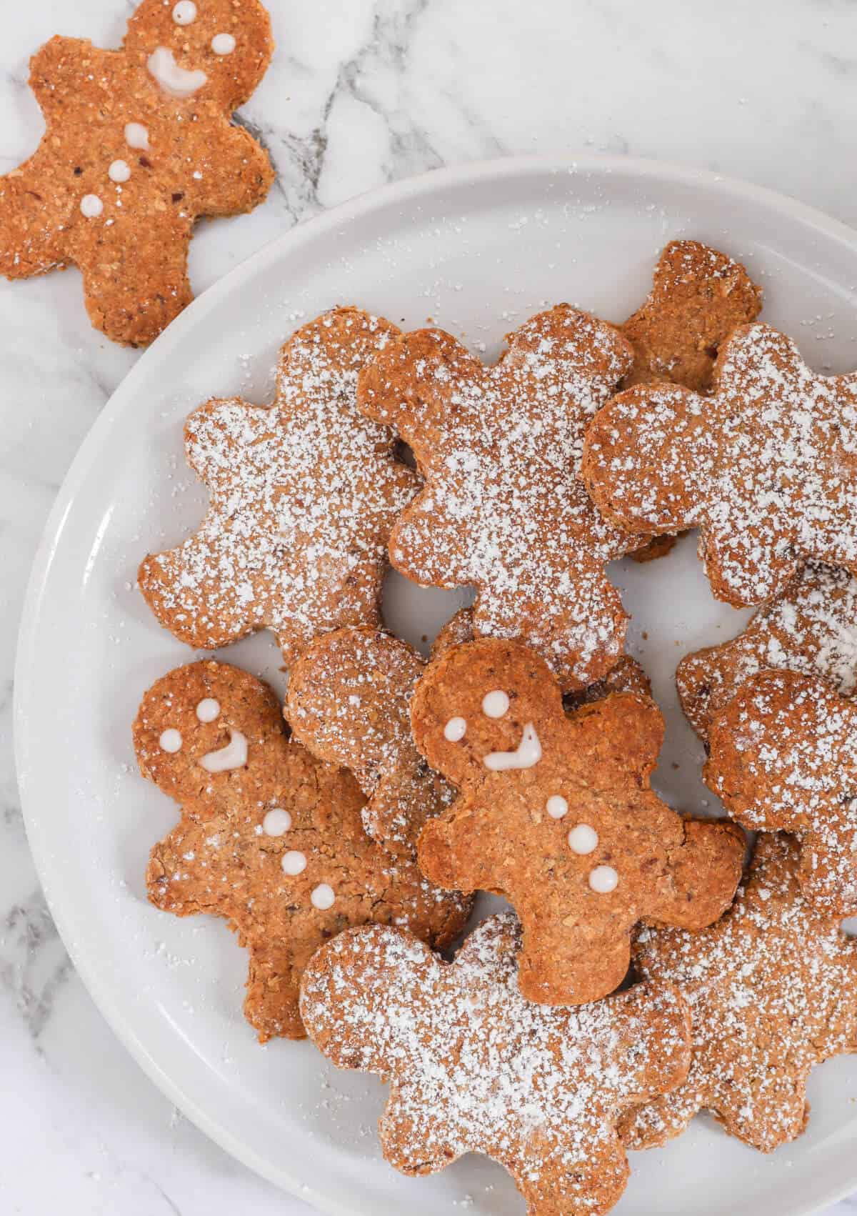 Gingerbread Biscuits served on a plate