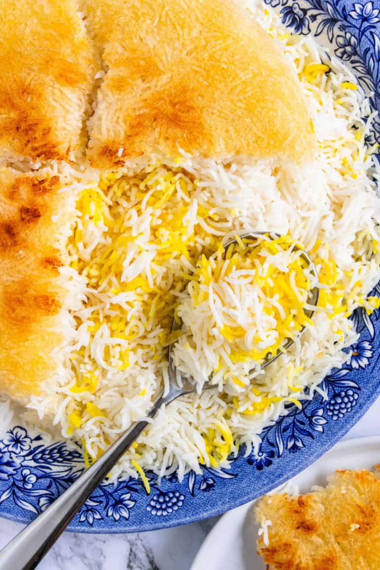 Persian Rice with Crispy Tahdig Cooking With Ayeh