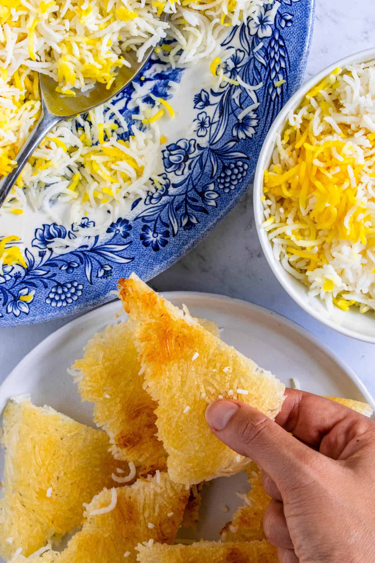 Persian Rice with Crispy Tahdig - Cooking With Ayeh