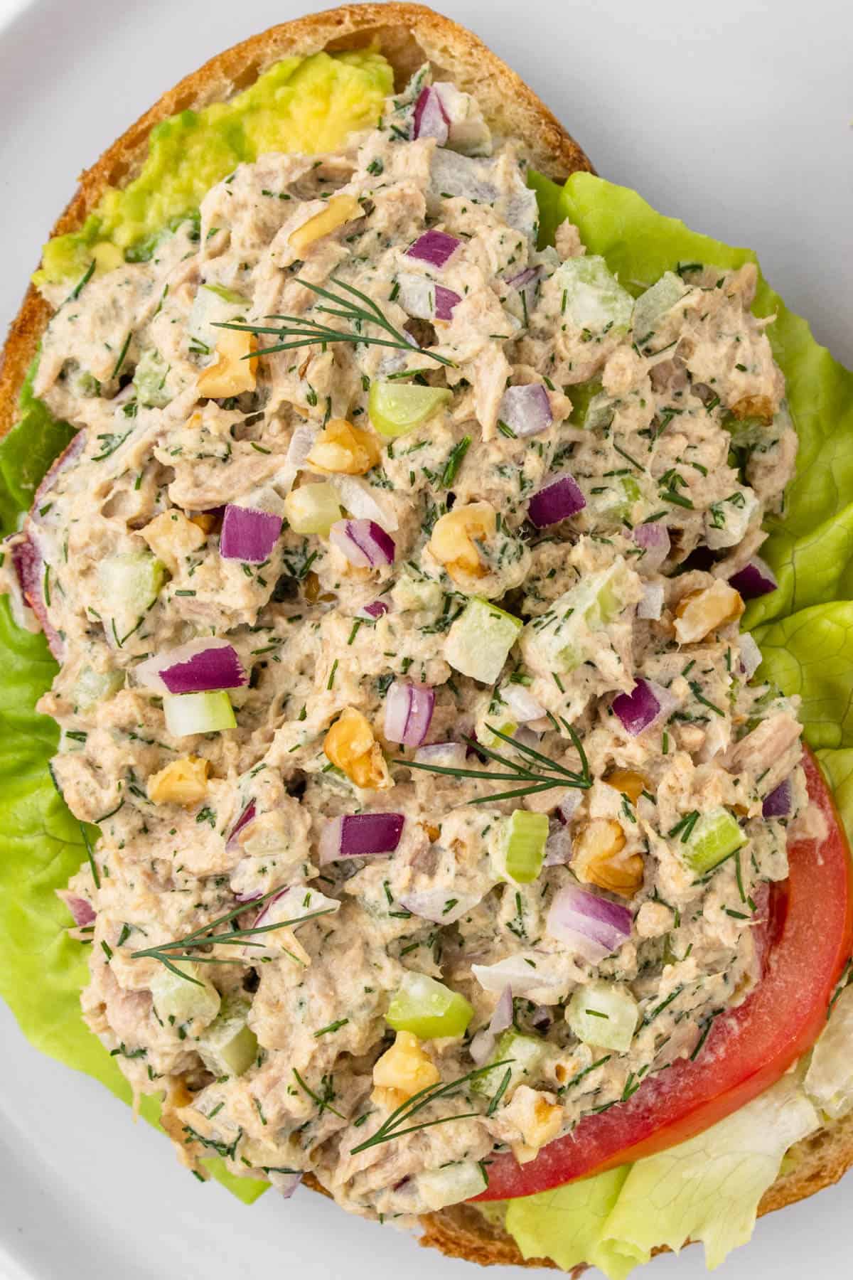 Healthy Tuna Salad - Cooking With Ayeh