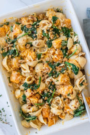 Pumpkin Feta Pasta 1