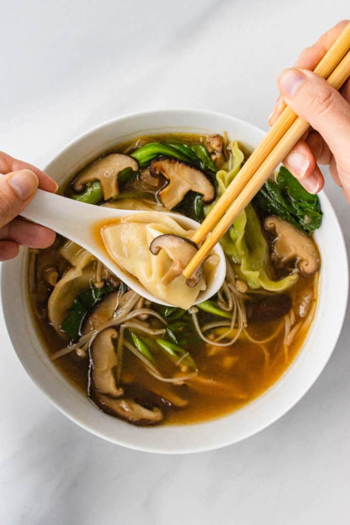 Shiitake Mushroom Soup Cooking With Ayeh
