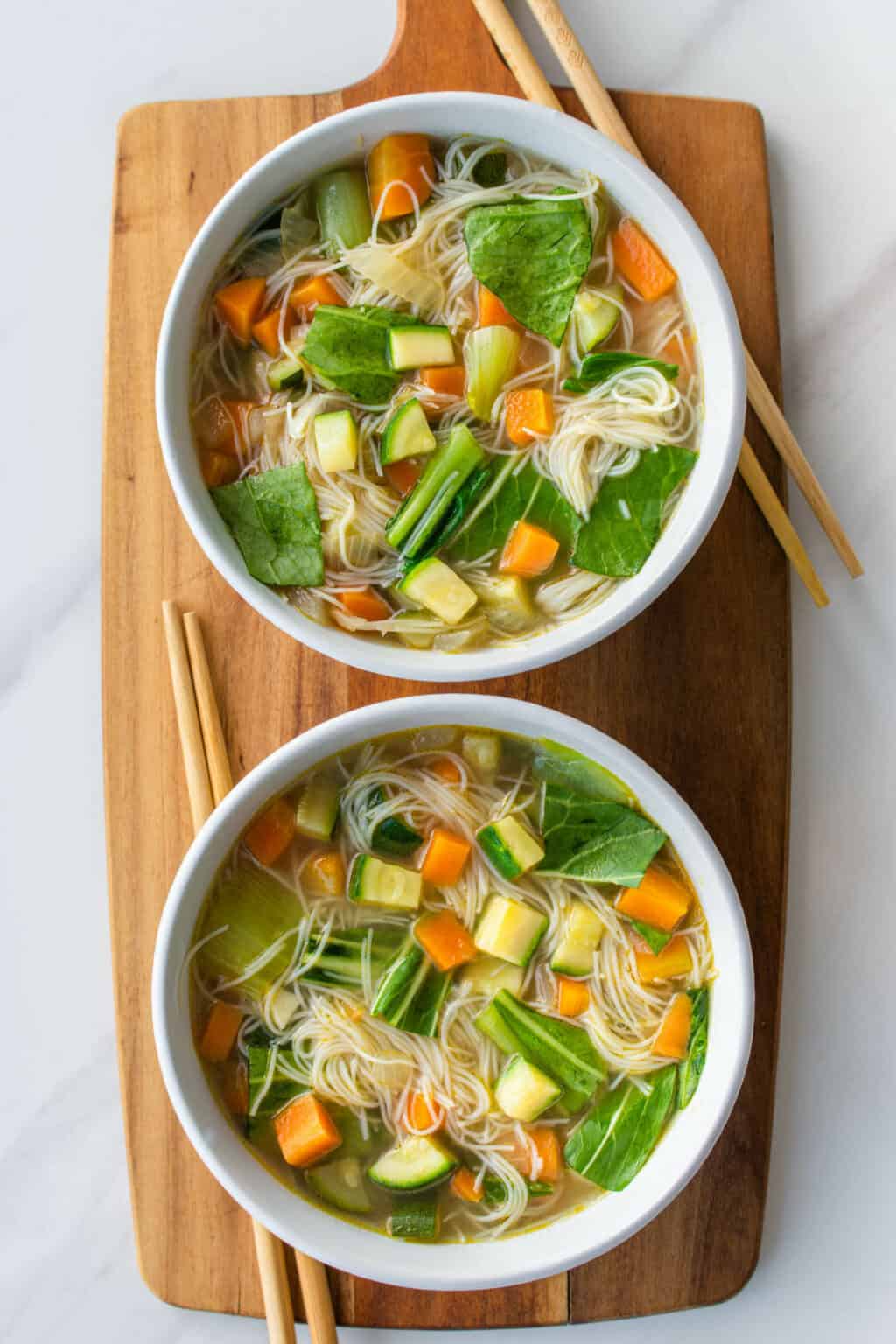 Vegetable Noodle Soup Cooking With Ayeh