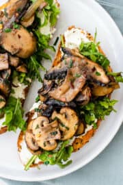 Creamy Mushroom Toast - Cooking With Ayeh