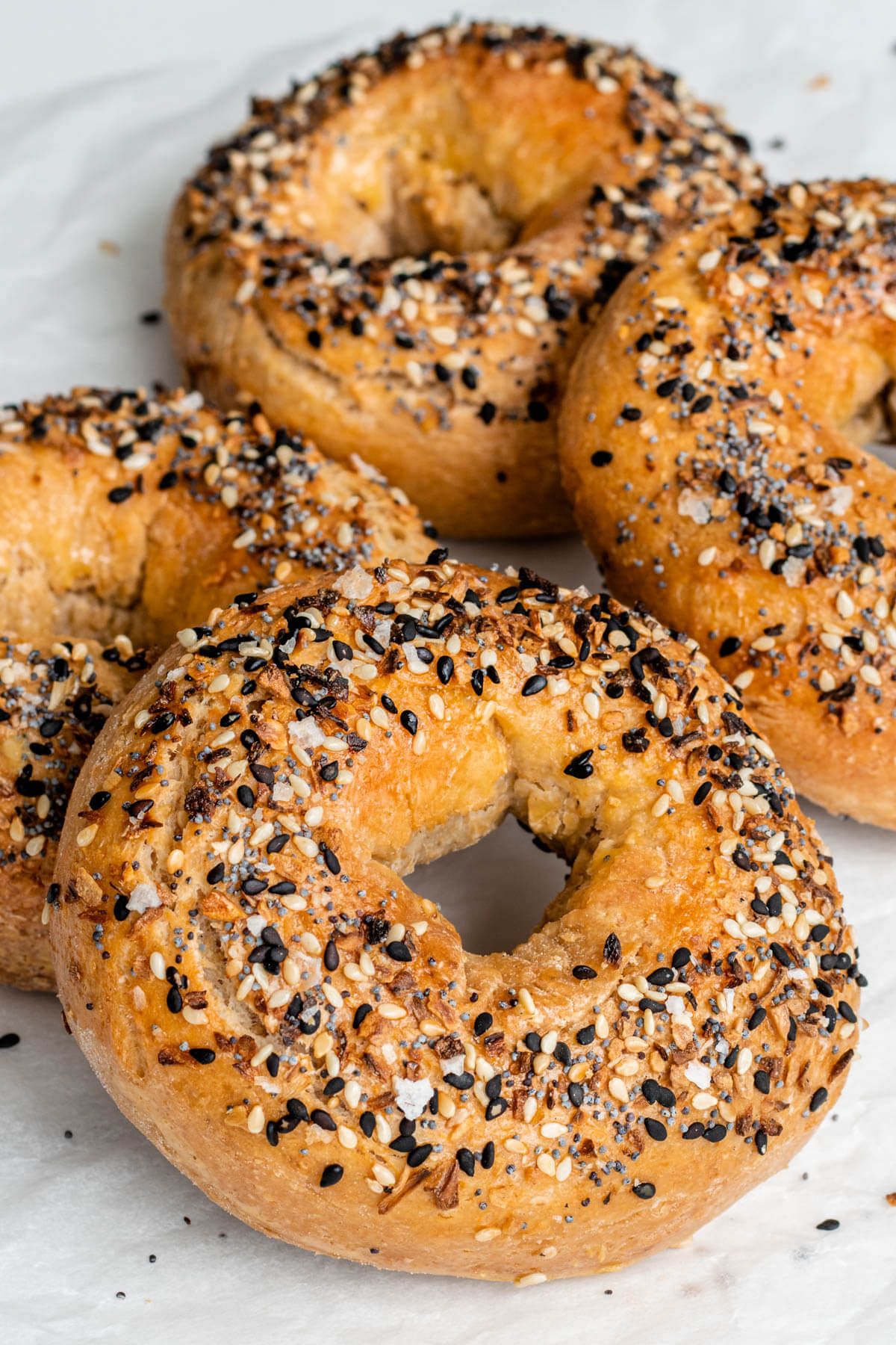 2-Ingredient Bagels {Just Flour & Yogurt!} - FeelGoodFoodie