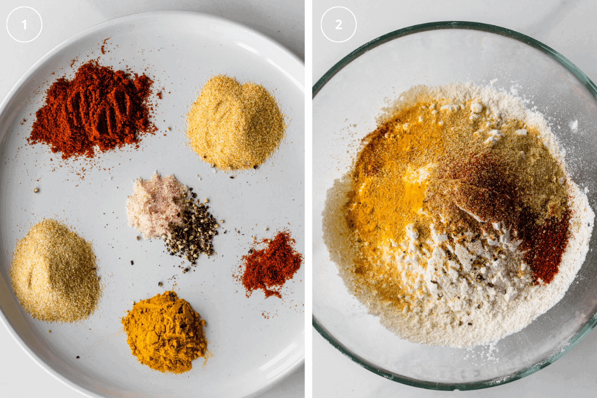 Images to show how to prepare the spice mix