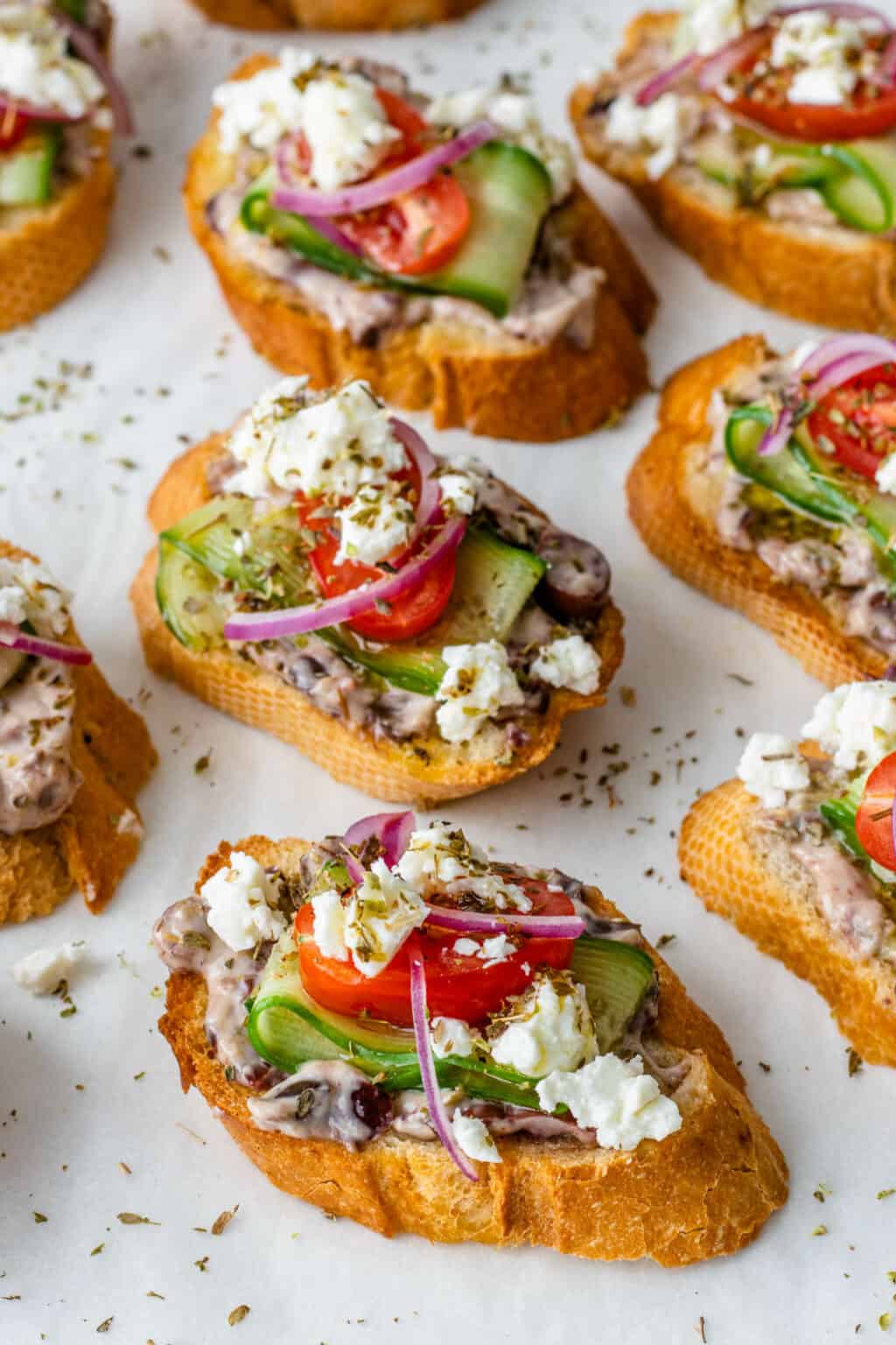 Greek Bruschetta - Cooking With Ayeh