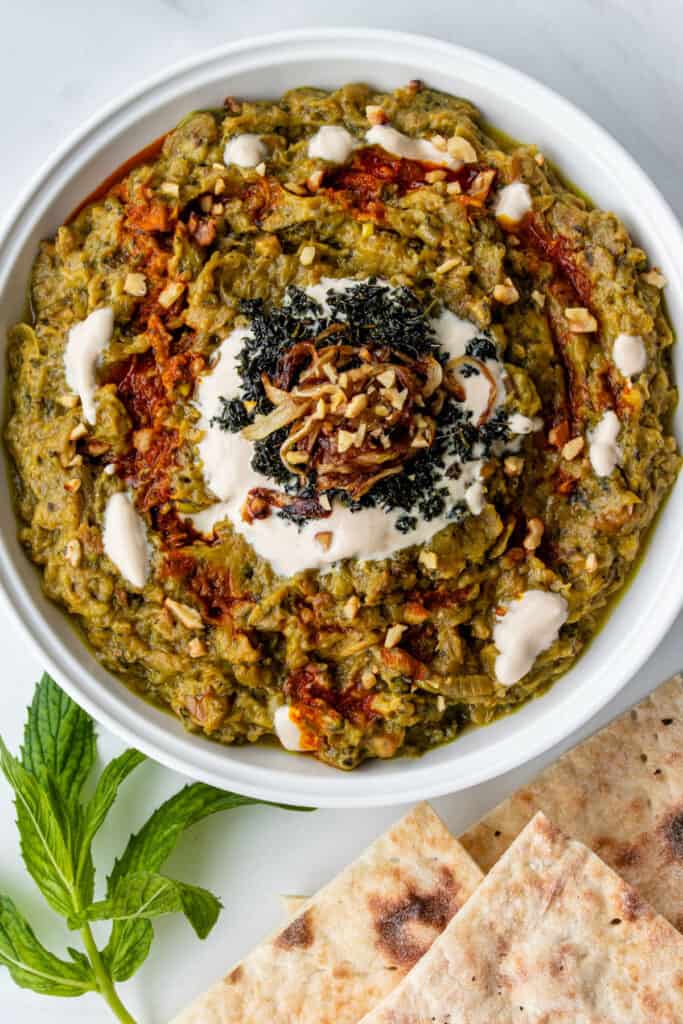 Kashke Bademjan (Persian Eggplant Dip) - Cooking With Ayeh
