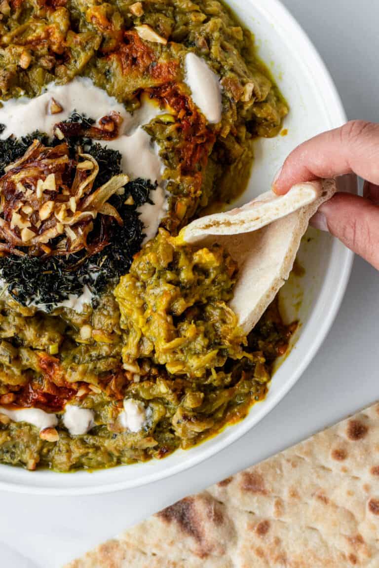 Kashke Bademjan (Persian Eggplant Dip) Cooking With Ayeh
