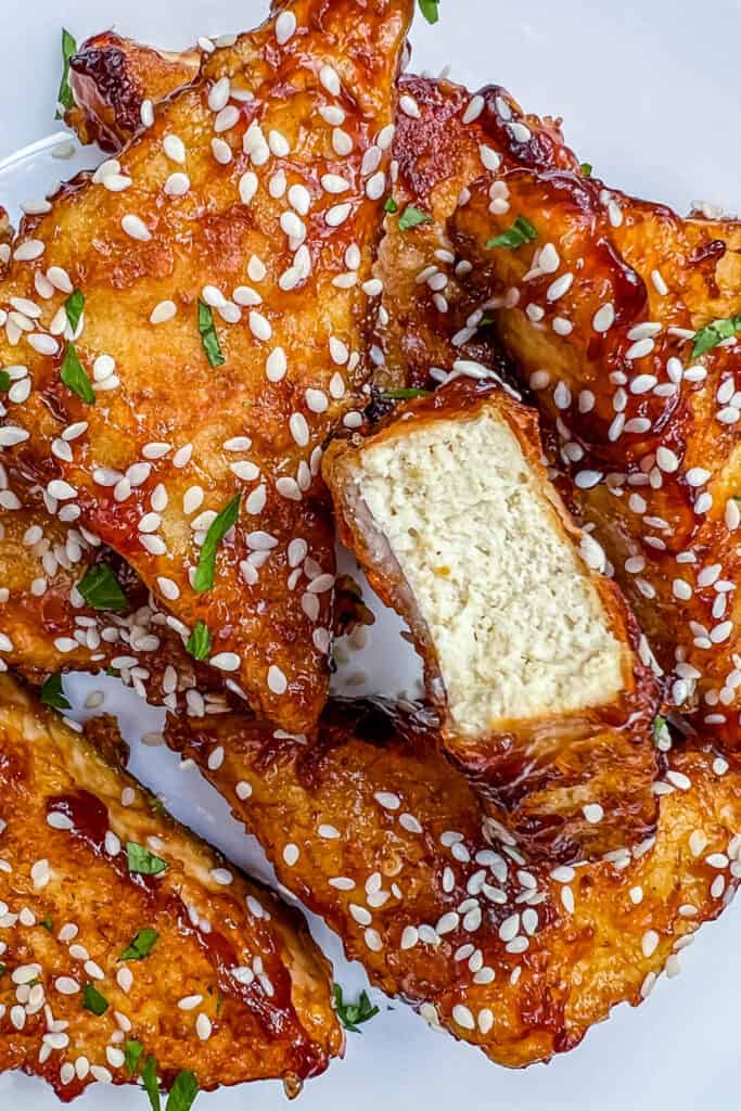 Crispy Sticky Tofu Cooking With Ayeh