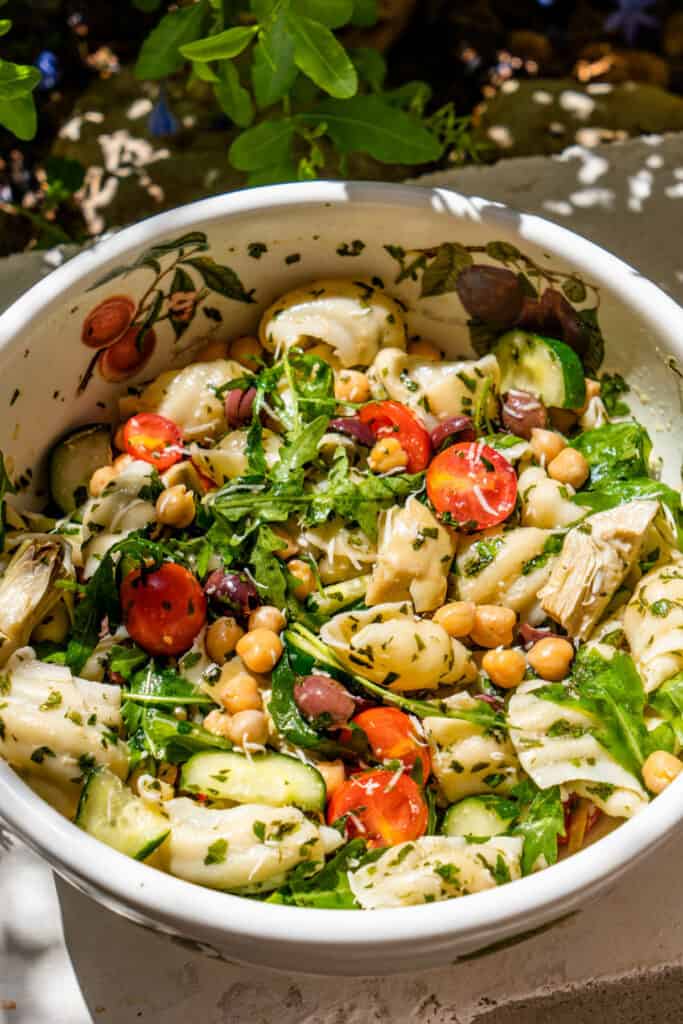 Healthy Italian Pasta Salad - Cooking With Ayeh