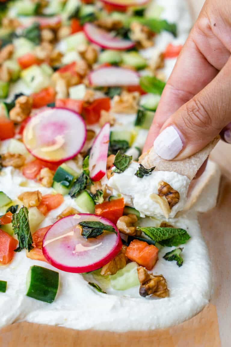 Persian Whipped Feta Butter Board Cooking With Ayeh