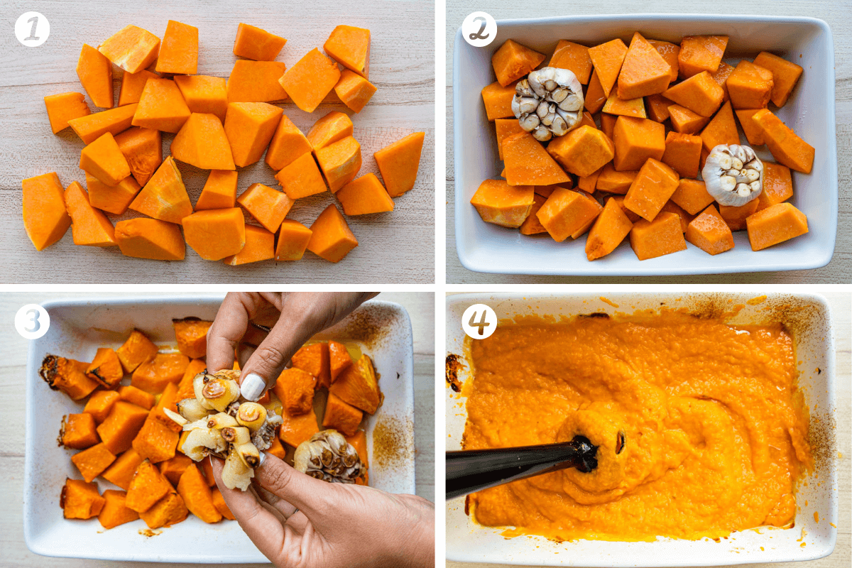Steps on how to make pumpkin sauce