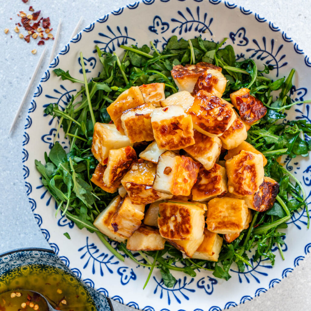Fried Halloumi Bites Cooking With Ayeh