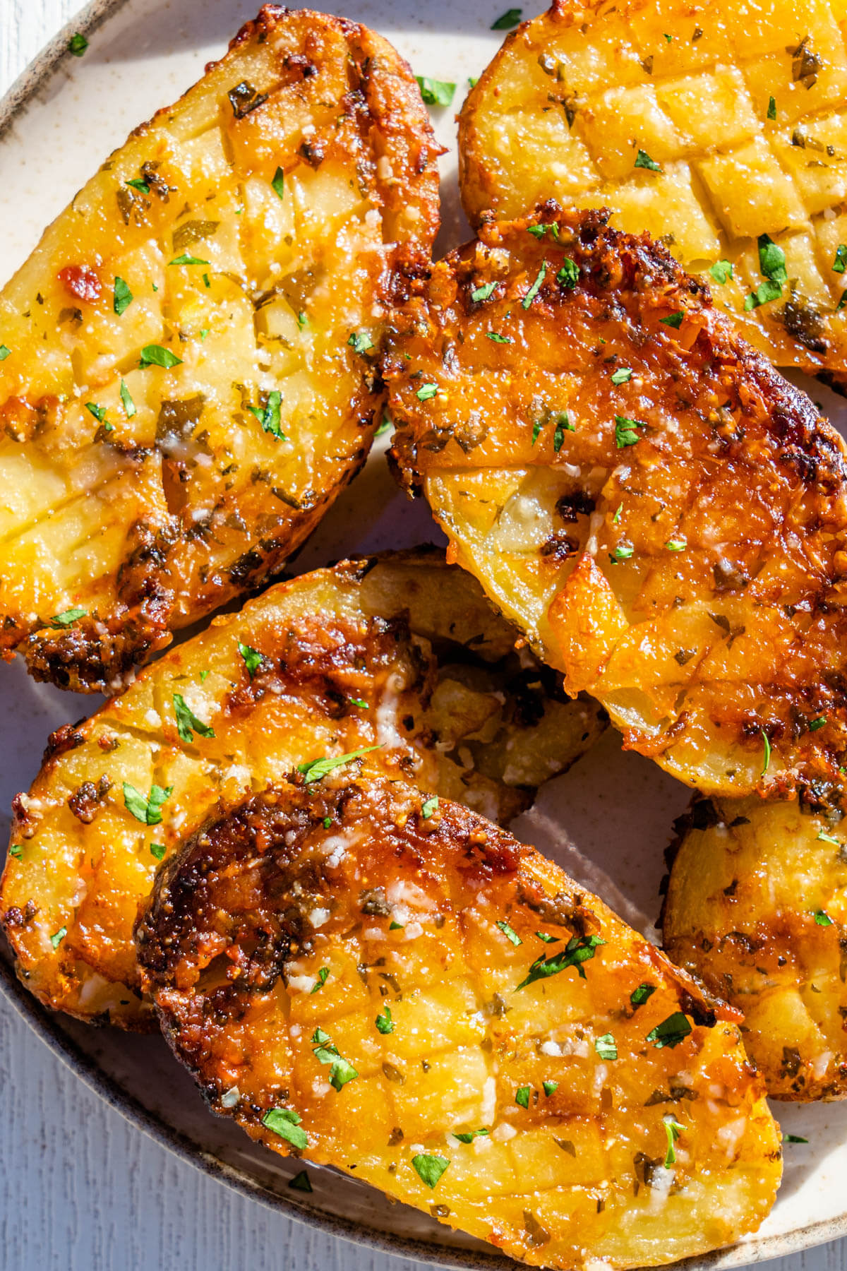 Replying to @Dan-O's Seasoning Parmesan crusted potatoes make a perfe, parmesan crusted potatoes