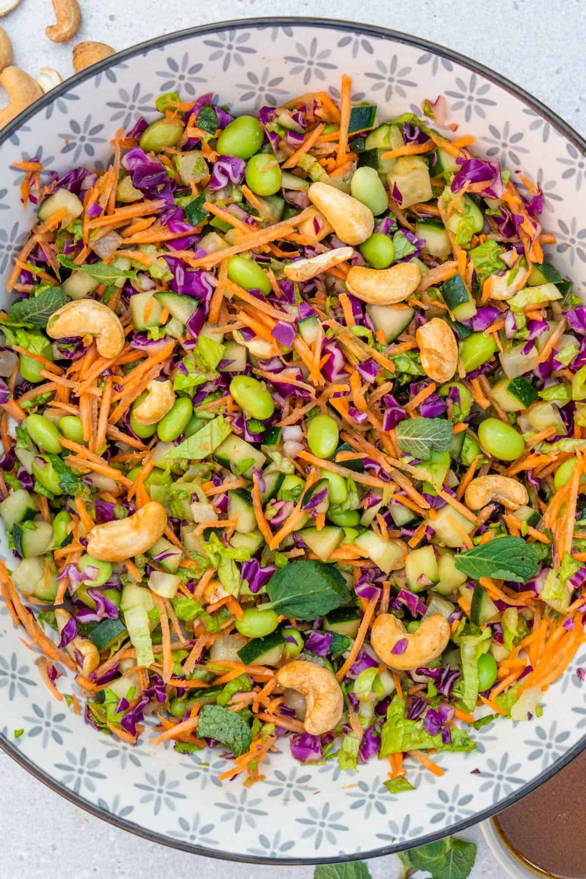 Chopped Asian Salad (Miso Dressing) - Cooking With Ayeh