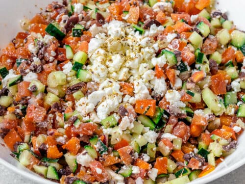 My Favorite Chopped Greek Salad - Lexi's Clean Kitchen