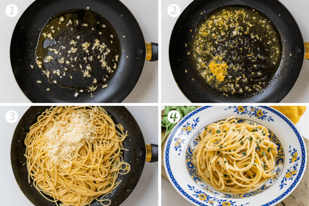 Lemon Garlic Pasta (Pasta Al Limone) - Cooking With Ayeh