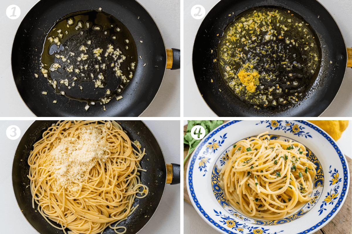 Steps on how to make Lemon Pasta