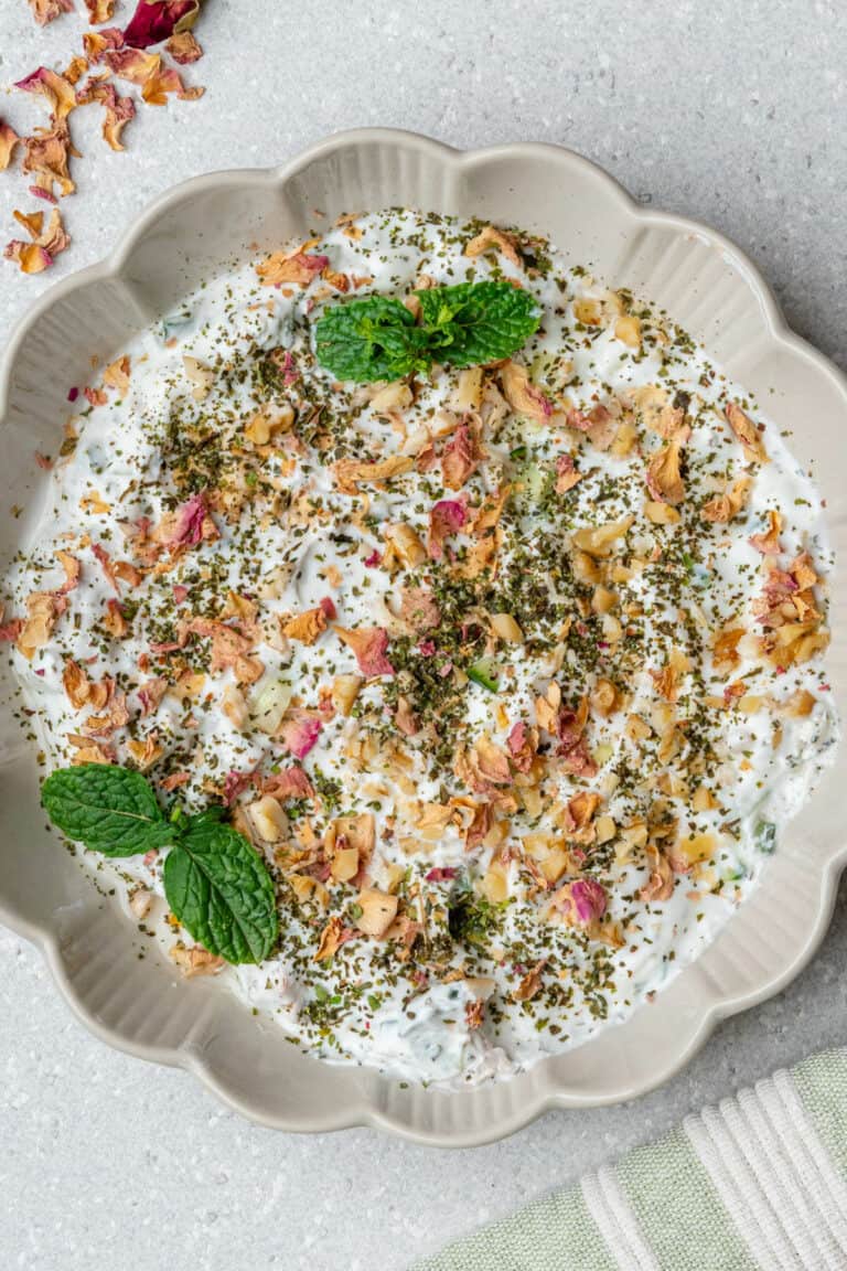 Mast o Khiar (Persian Cucumber Yogurt Dip) - Cooking With Ayeh
