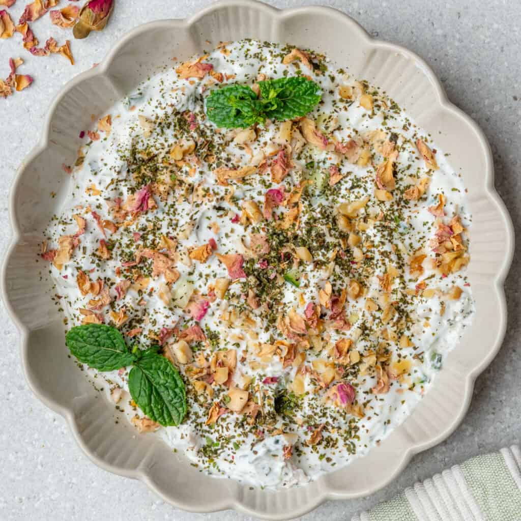 Mast o Khiar (Persian Cucumber Yogurt Dip) Cooking With Ayeh