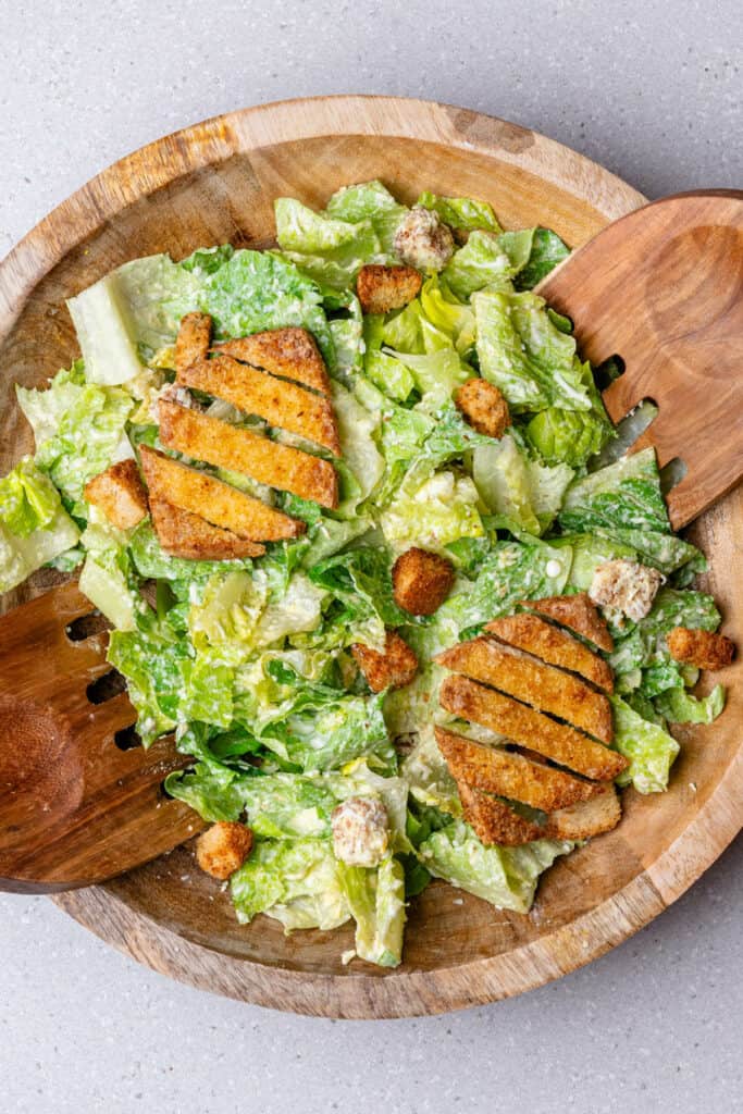 Healthy Caesar Salad (Without Anchovies) Cooking With Ayeh