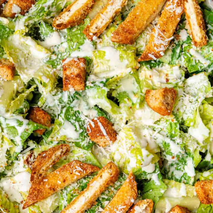 Caesar Salad Dressing Without Anchovies (Healthy & Vegetarian