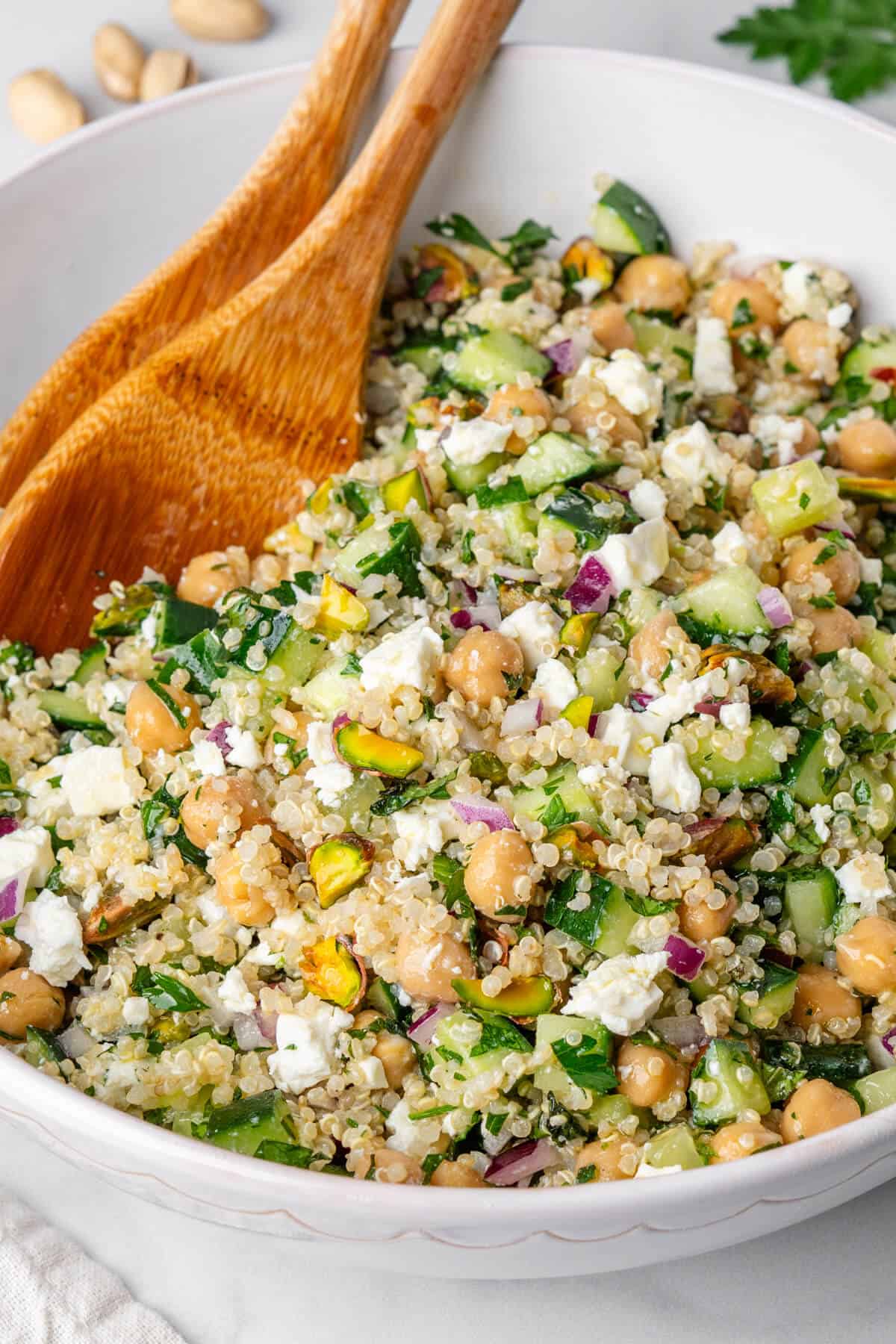Jennifer Aniston Salad with quinoa in a bowl