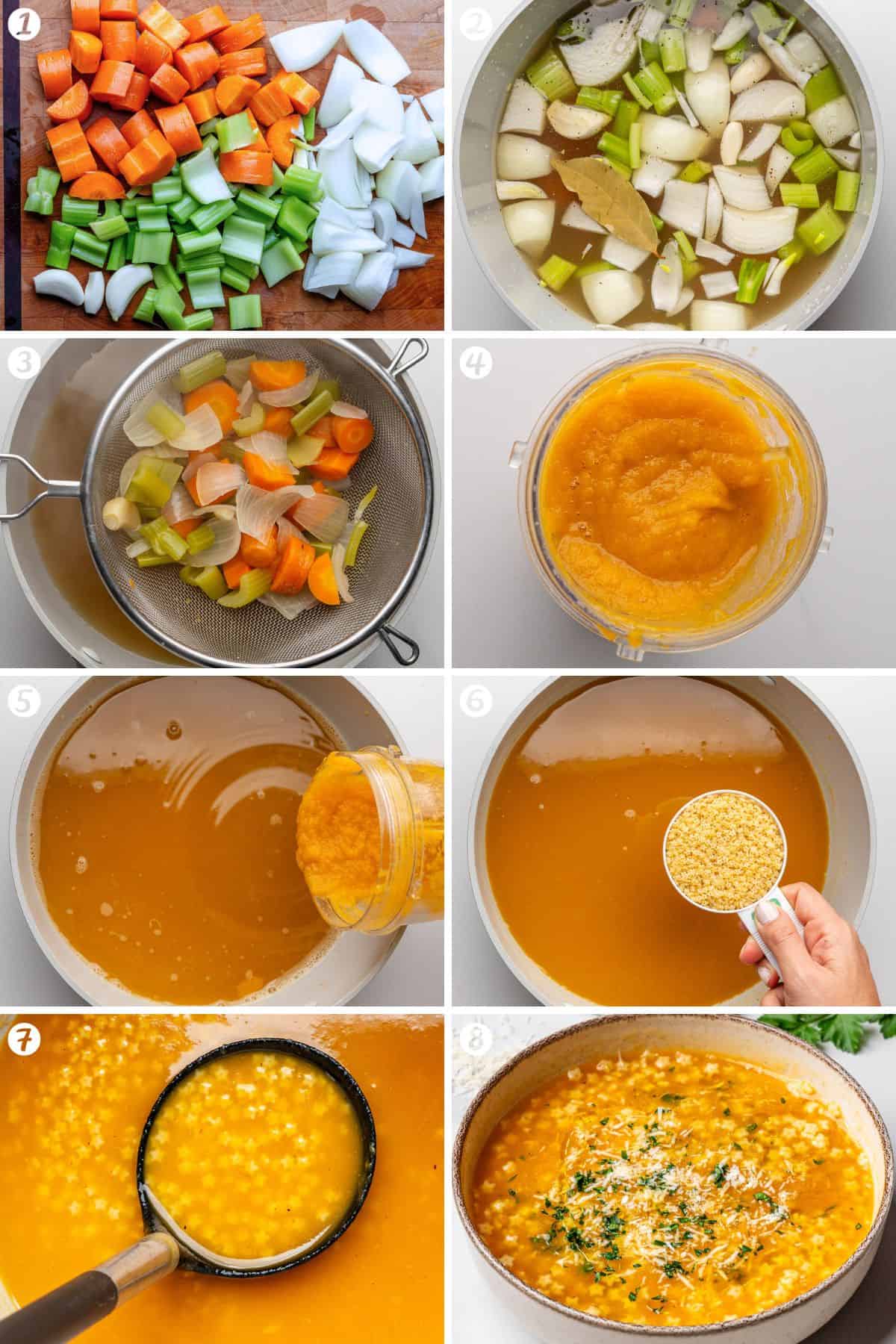 Steps on how to make pastina soup