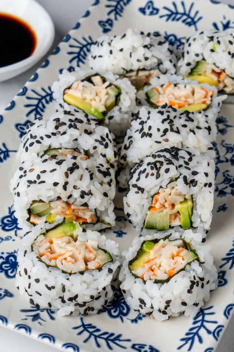 Kani Sushi (Spicy Crab Roll) - Easy Steps - Cooking With Ayeh