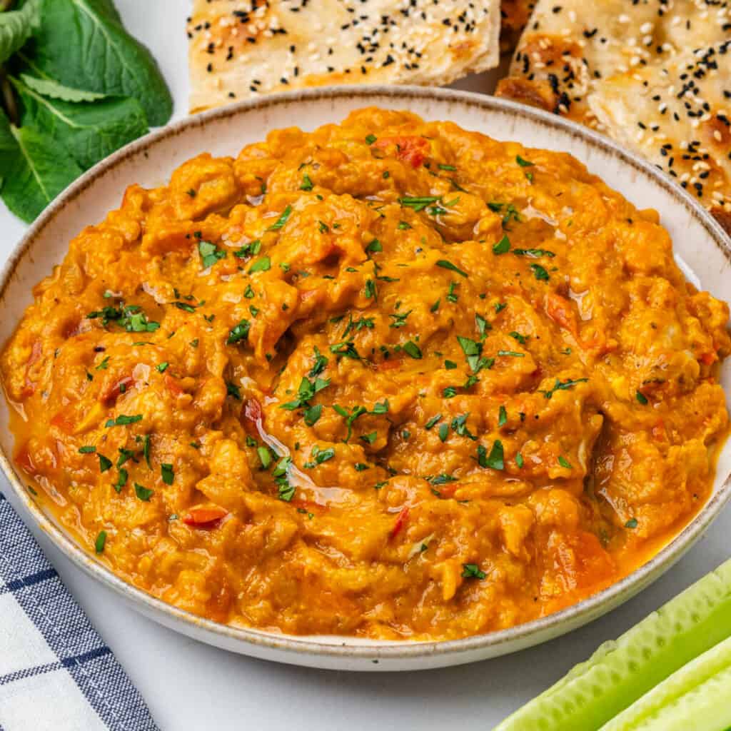 Mirza Ghasemi (Persian Eggplant Tomato Dip) (Persian Smoky Eggplant ...