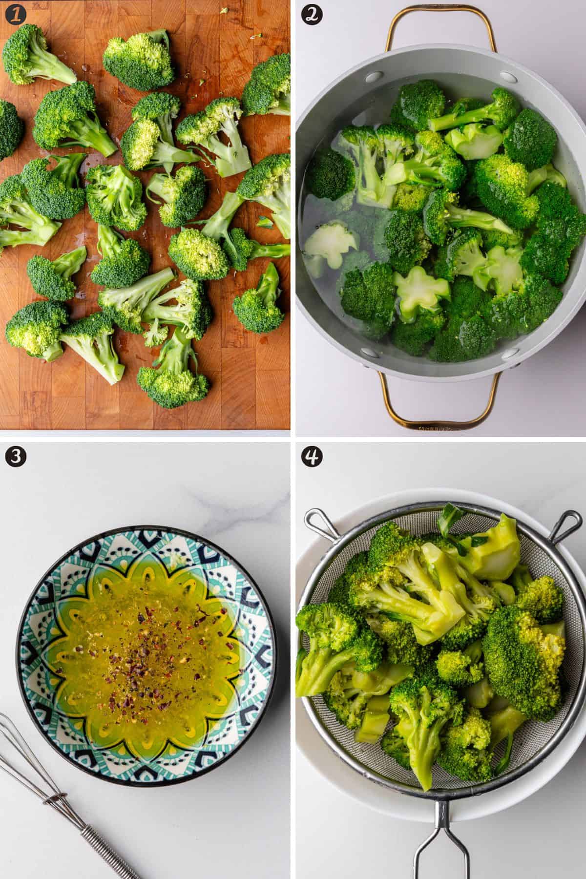 Steps on how to prepare broccoli for smashed broccoli recipe