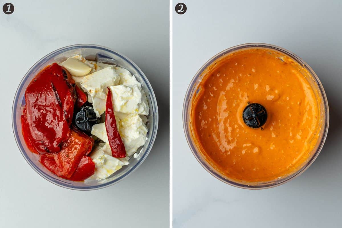 Steps on how to make Tirokafteri Greek Spicy Feta Dip