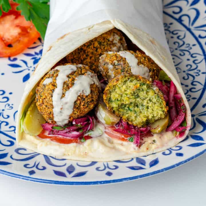 Falafel Wrap (Packed with Flavor & Protein) - Cooking With Ayeh