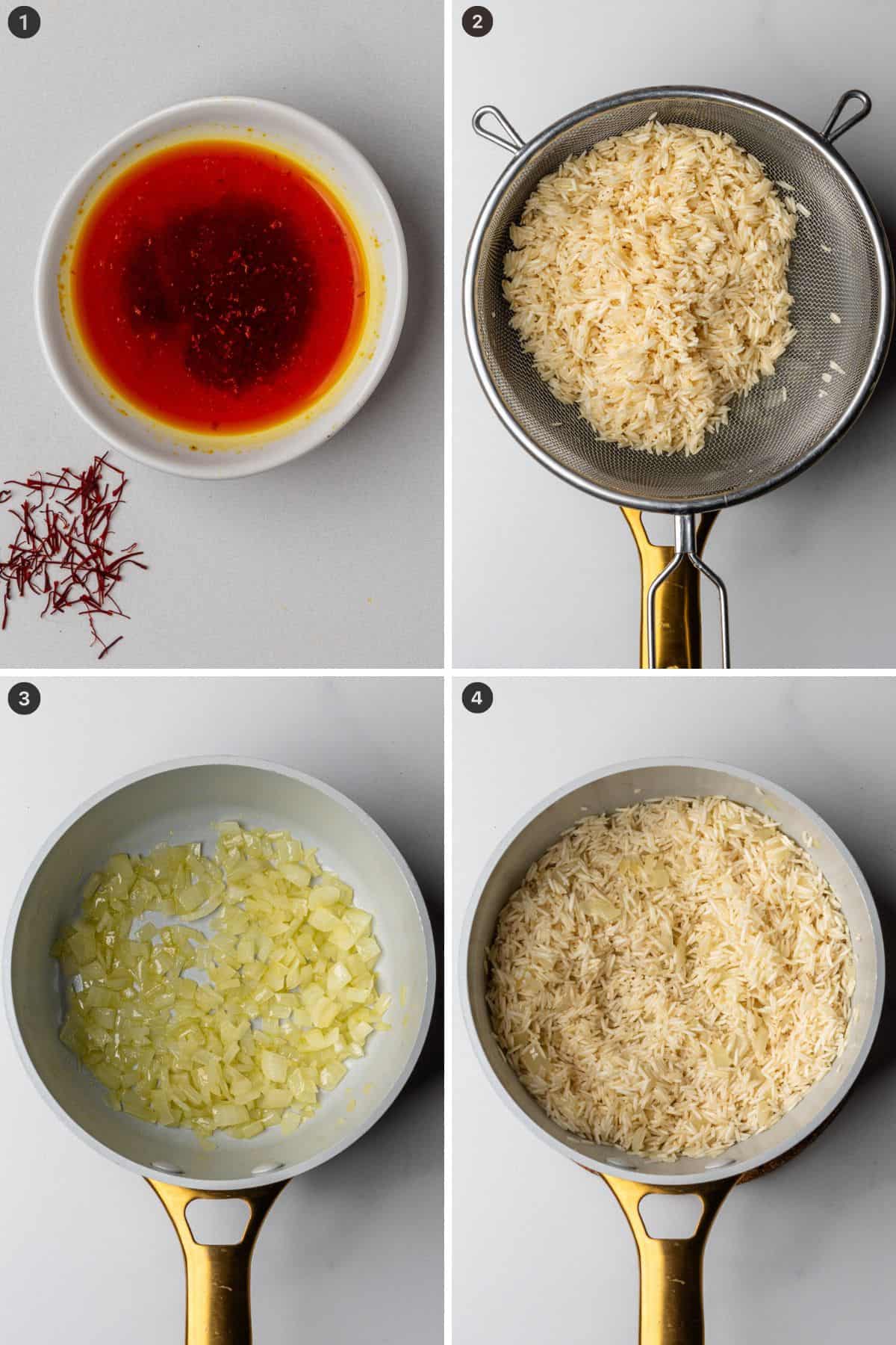 Steps on how to prepare rice