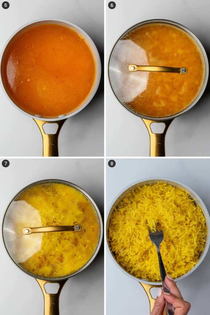Saffron Rice (Fluffy and Ready in 20 Minutes) - Cooking With Ayeh