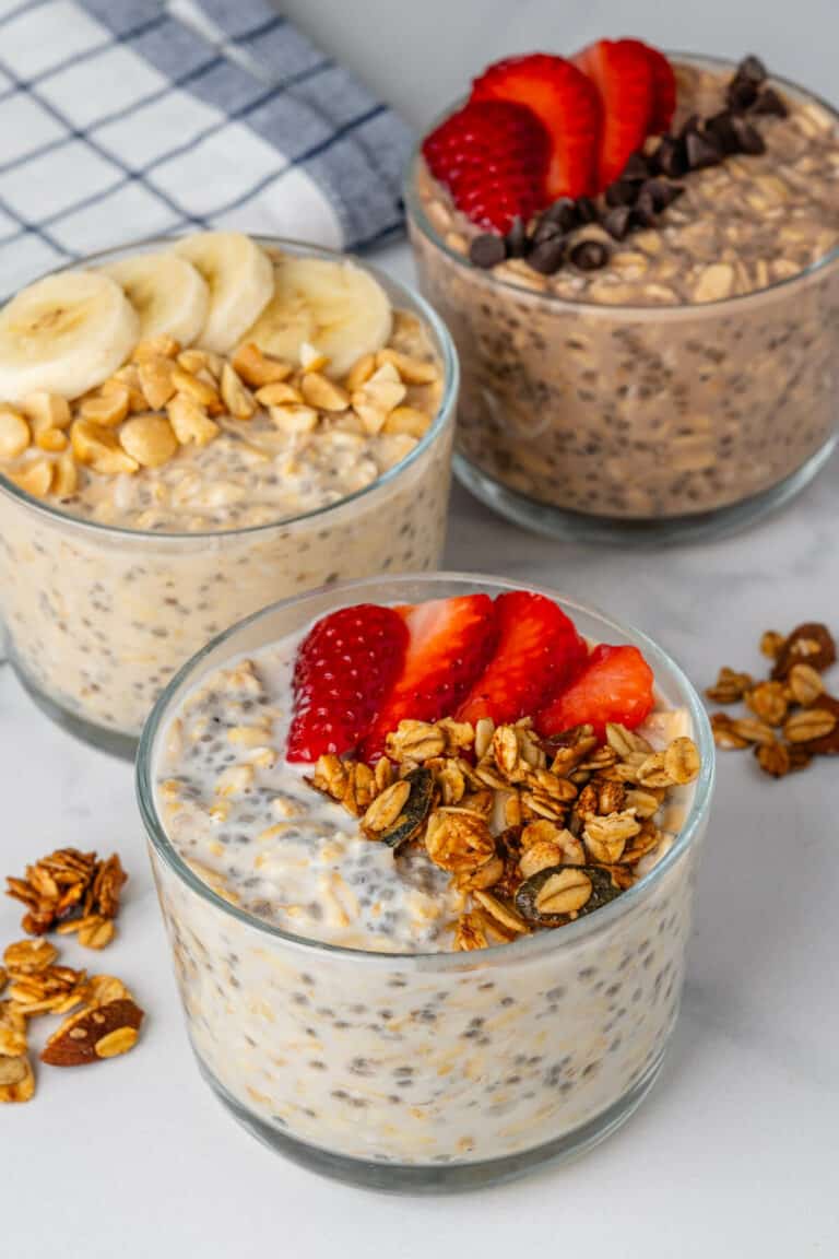 Protein Overnight Oats (28 grams Protein only 4 Ingredients) - Cooking ...