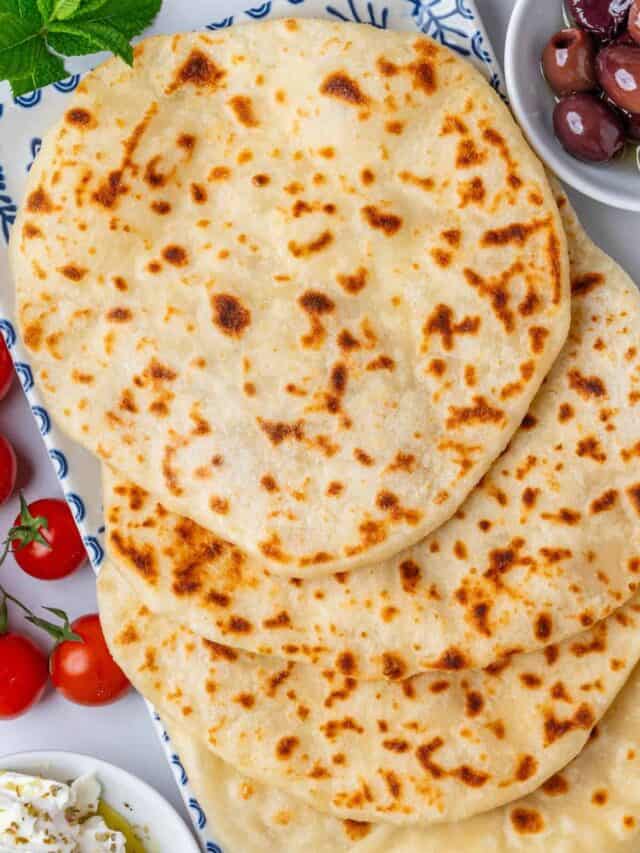 Yogurt Flatbread (No Yeast with 2 Ingredients) Cooking With Ayeh