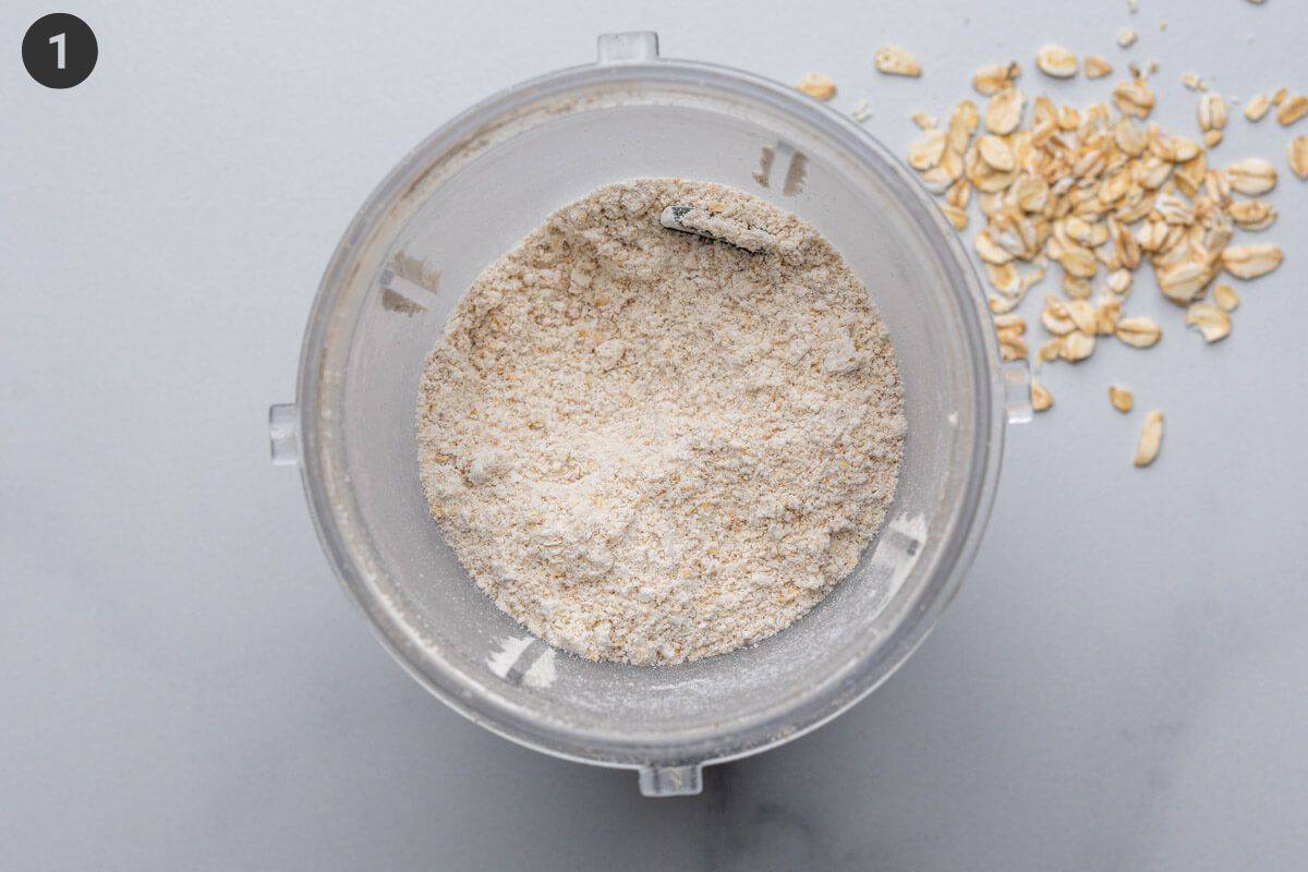 Oat flour made in blender