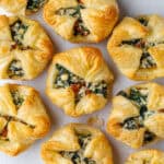 Spinach puffs with feta and ricotta