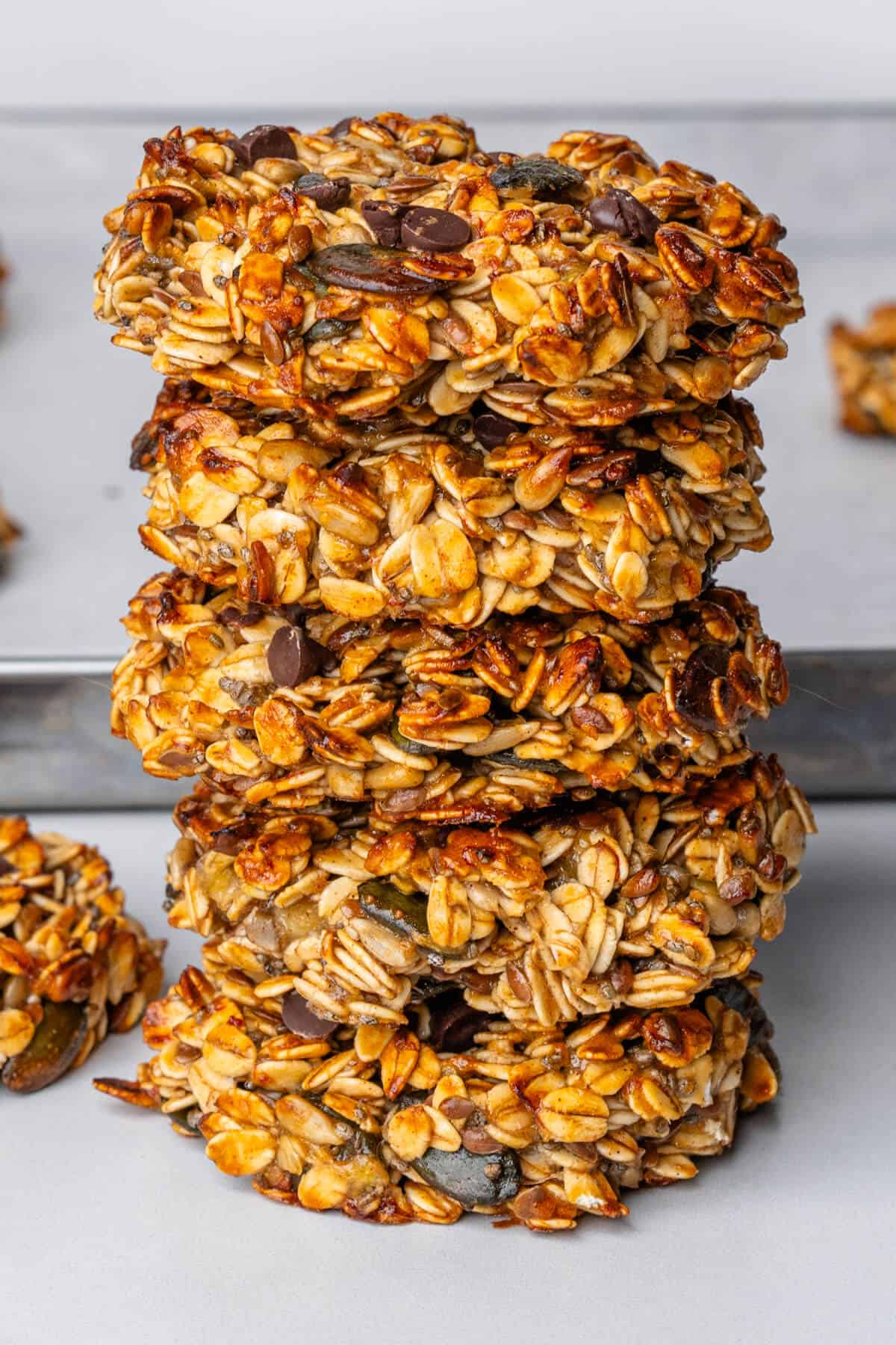 Stack of breakfast cookies