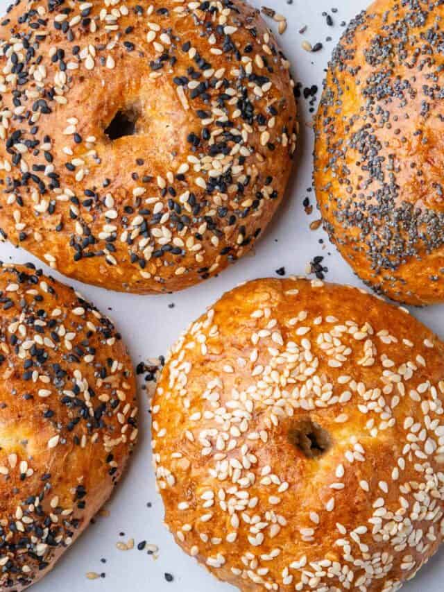 Cottage Cheese Bagels (High Protein - Oven or Air Fry)