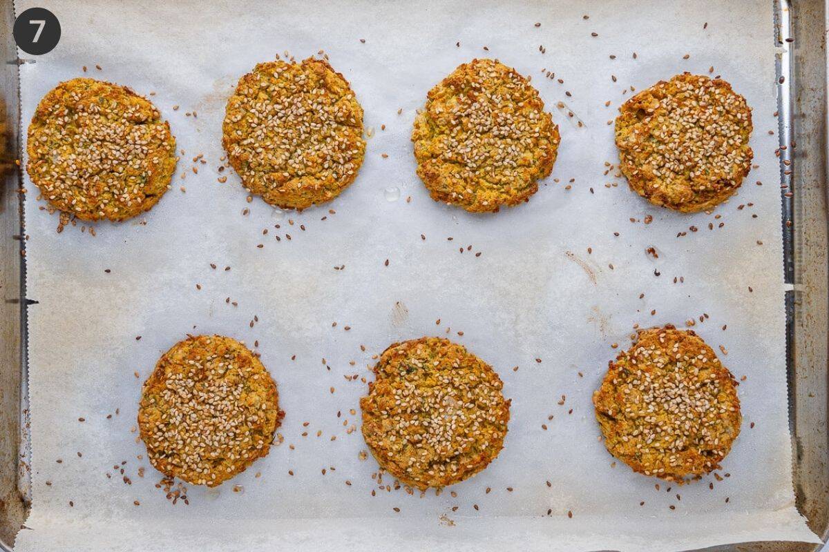 Fritters baked straight out of the oven