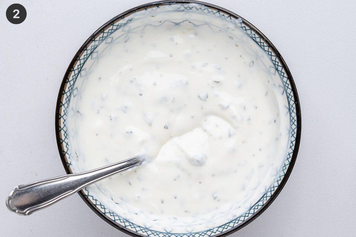 Sauce mixed with a little water