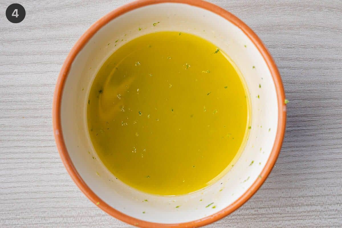 Simple dressing made in a small ramekin